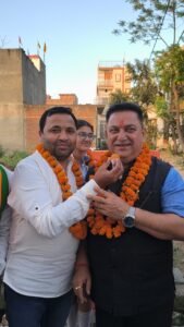 सड़कों के निर्माण कार्य का शिलान्यास