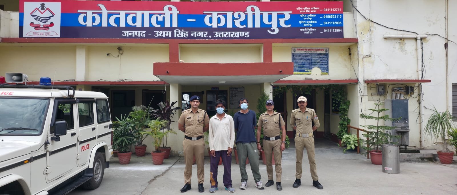 काशीपुर पुलिस द्वारा किया 02 वारंटीयो को गिरफ्तार