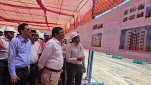 निर्माणाधीन सेटेलाइट एम्स का स्थलीय निरीक्षण