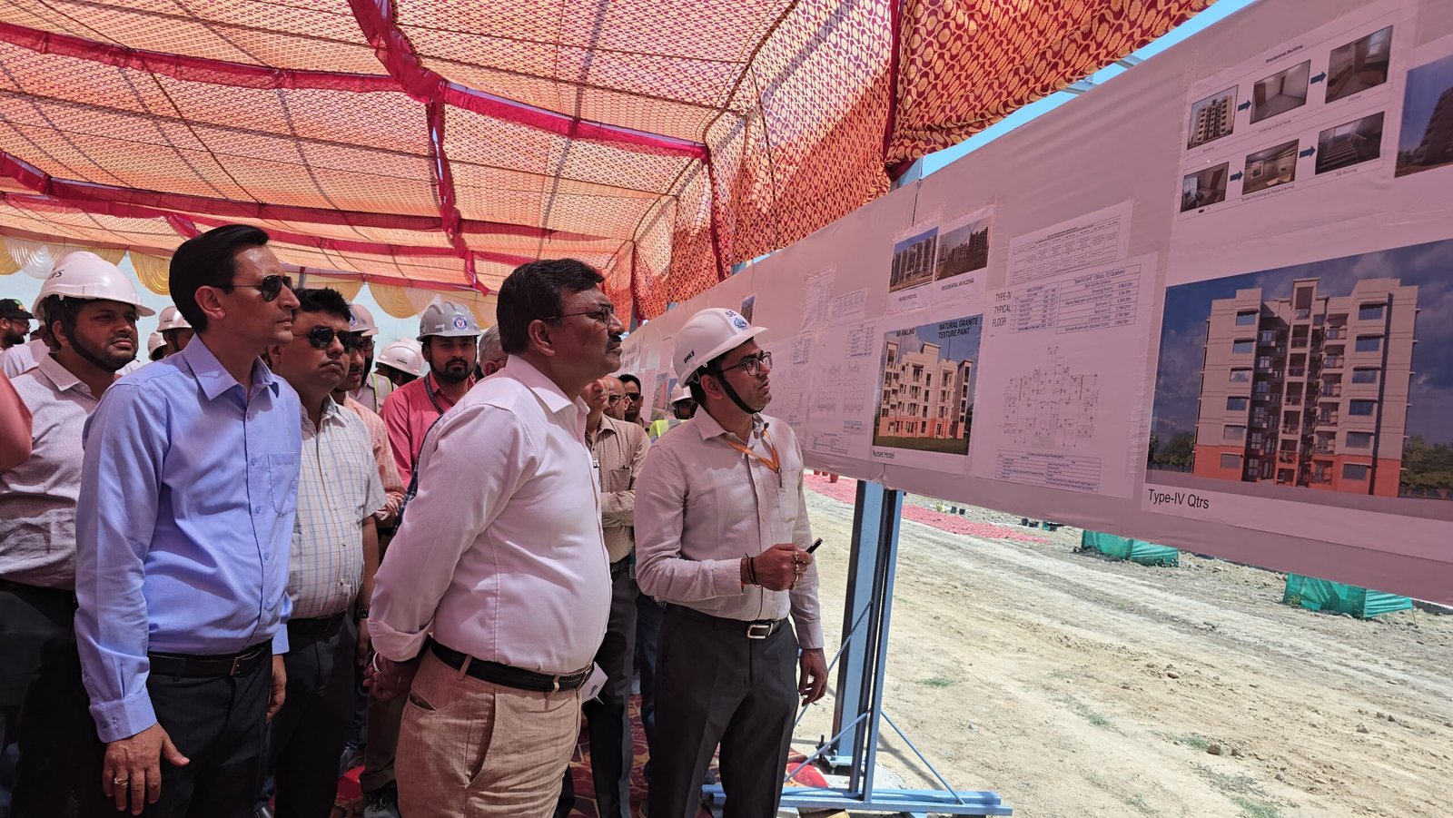 निर्माणाधीन सेटेलाइट एम्स का स्थलीय निरीक्षण