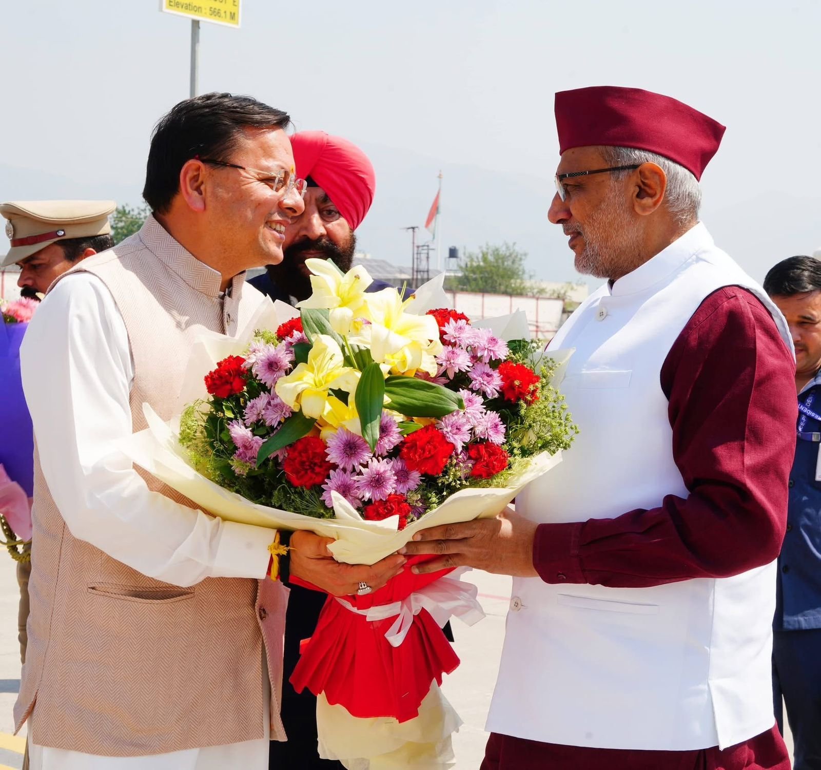 उपराष्ट्रपति श्री सीपी राधाकृष्णन जी का जौलीग्रांट एयरपोर्ट पर स्वागत