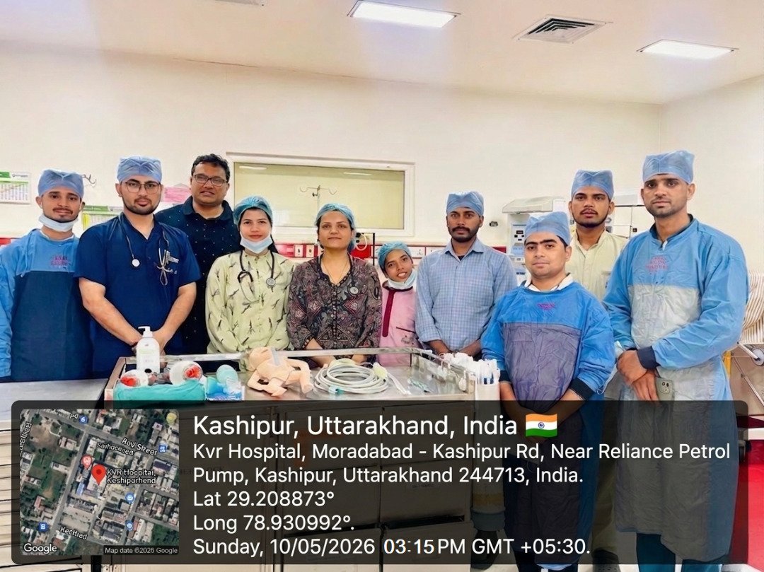 केवीआर हॉस्पिटल काशीपुर में कल नेशनल एनआरपी डे के तहत स्वास्थ्यकर्मियों को नवजात शिशुओं की जीवनरक्षक तकनीकों का प्रशिक्षण