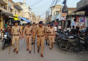 आगामी बकरीद पर्व के दृष्टिगत काशीपुर पुलिस द्वारा अल्लीखां क्षेत्र में फ्लैग मार्च किया