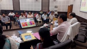 योग ब्रेक व नमस्ते ऐप की जानकारी जिला स्तरीय अधिकारियों को दी