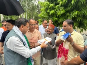 मुख्यमंत्री पुष्कर सिंह धामी रविवार को खटीमा भ्रमण